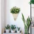 thumbnail image 1 of EXHUMKY Cesta Pared De Hierro Dorado Tejida Con Forma De Para Almacenamiento Y Ambiente Acogedor, 1 of 7