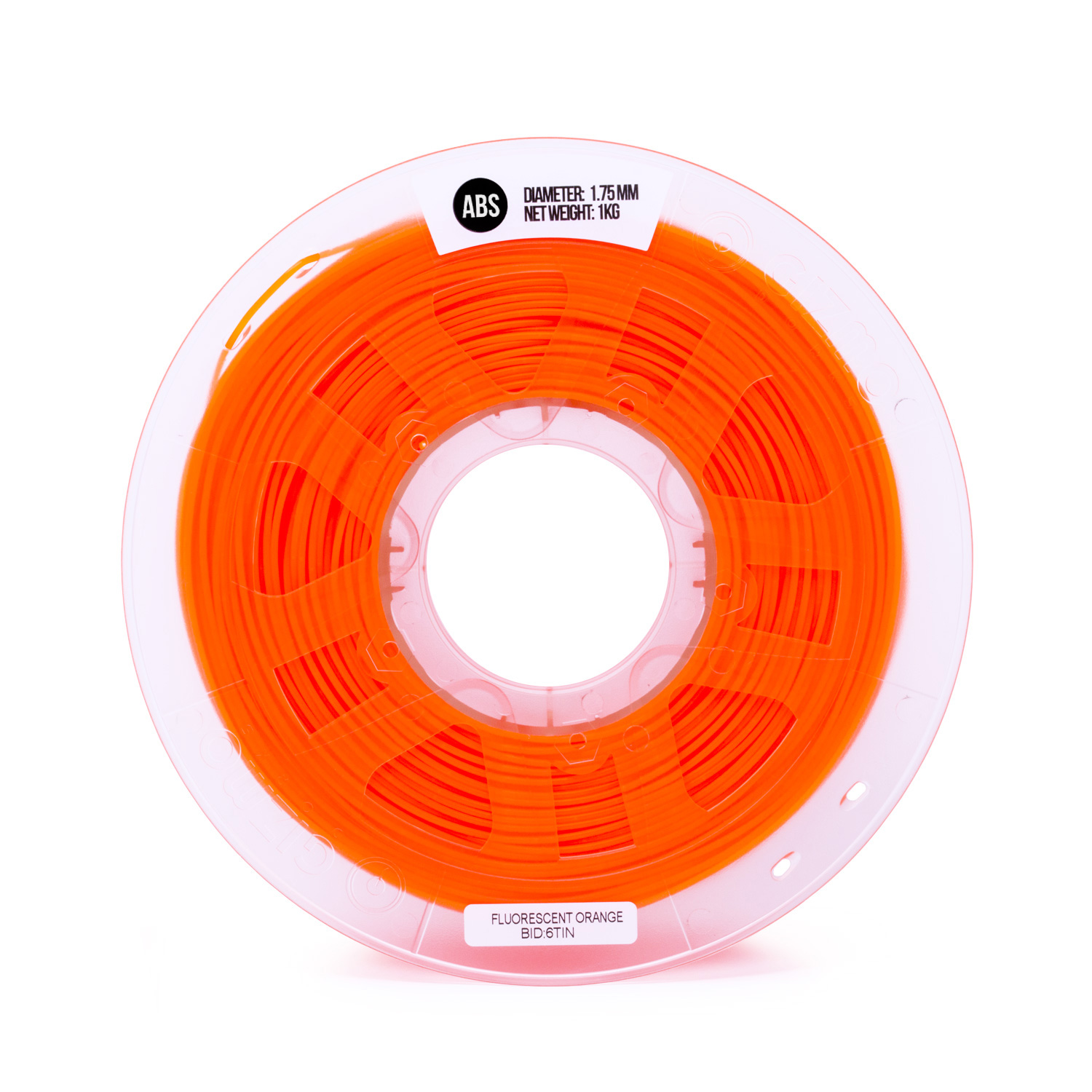 Gizmo Dorks 1.75mm Specialty Blacklight ABS Filament for 3D Printers 1 kg / 2.2 lbs, Flourescent UV Orange