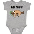 thumbnail image 3 of Inktastic Nap Champ Cute Sleeping Sloth Boys or Girls Baby Bodysuit, 3 of 5
