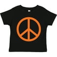 thumbnail image 3 of Inktastic Funky Orange Peace Sign Boys or Girls Toddler T-Shirt, 3 of 5
