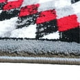 thumbnail image 4 of Flash Furniture Teagan Rectangular Southwestern Grey, Black, Red Area Rug, 2' x 7', 4 of 5