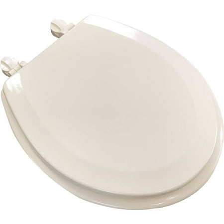 Mainstays Round Bone Wood Toilet Seat With Easy Off