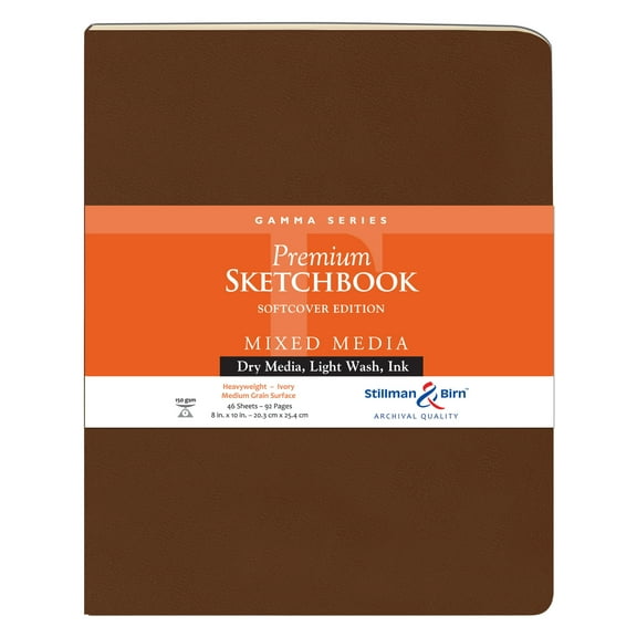 Stillman & Birn Gamma Series Premium Soft-Cover Sketchbook, 8" x 10"