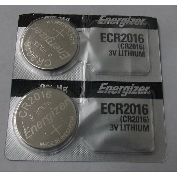 lijden verkenner Kanon Energizer CR2016 3V Lithium Coin Battery - 2 Pack + FREE SHIPPING! -  Walmart.com