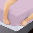thumbnail image 3 of Sábana ajustable Utopia Bedding Twin Lavender de microfibra, 3 of 6