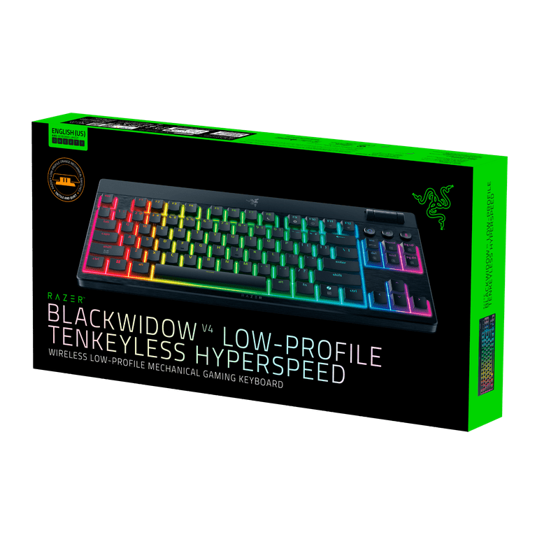 Razer BlackWidow V4 Low-profile Tenkeyless HyperSpeed Wireless Low