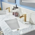 thumbnail image 5 of Remi 60" Carrara White Marble Countertop Double Vanity w/o Mirror Gray, 5 of 9