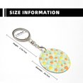 thumbnail image 3 of Naloa Tree Palms Lemon Print Round Keychain Keychain Key Ring, Key Tag, Key Chain Bulk for Gift Accessories (Round), 3 of 7