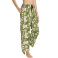 thumbnail image 2 of Xecao Happy Easter Women's Straight Lounge Pajama Pants: The Epitome of Relaxed Sleepwear, 2 of 9