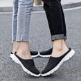thumbnail image 3 of Men's And Women's Casual Slip on Half Shoes Breathable Arch Support Walking Mules Shoes Open Back Slip on Flats Non-Slip Sneakers Sandals, 3 of 11