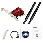 Fenvi PCE-AXE3000 WiFi 6E PCIe 5400M WiFi Card Tri-Band AX210 Network Card Desktop Wireless Adapter