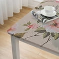thumbnail image 4 of HAOXIT Flower Tablecloth, Pink Table Cloth for Square Tables,Waterproof Resistant Table Cover for Valentines,Parties,Wedding Use Spring/Summer 36*36, 4 of 7