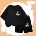thumbnail image 2 of Conjunto de camiseta de pareja de Sonic para niños, traje de verano 2024, ropa para niñas de 2 a 12 años, ropa para niños, madre e hijos, 2 of 5