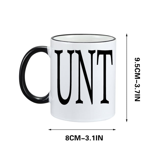 Pisexur Batería de cocina Preciosa taza de café personalizada, texto personalizado, regalos de cumpleaños, regalos para Navidad, cumpleaños, familia, feliz Navidad, D para la cocina del hogar