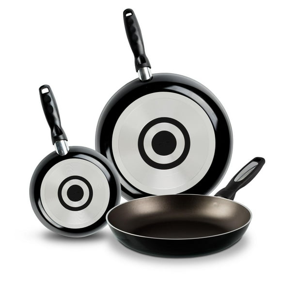 3 Pack de Sartenes Vasconia Básicos de 3 Piezas de Aluminio Color Negro con Duraflon® PLUS Vasconia 4020922