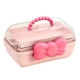 thumbnail image 2 of Estuche para joyas, organizador de pendientes, collares y joyas Rosa, 2 of 7