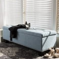 thumbnail image 2 of Hawthorne Collection Banc de Rangement Bleu Pâle, 2 of 8