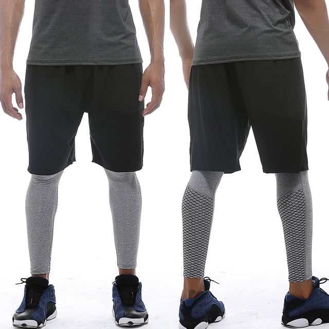 Pantalones cortos deportivos para hombres Fitness Running Ropa deportiva transpirable de secado rápido Elástico