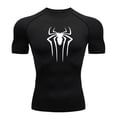 thumbnail image 1 of Camiseta de compresión para hombre, ropa deportiva de superhéroe para gimnasio, correr, Rashgard, de secado rápido, de manga corta, nueva2, 1 of 1