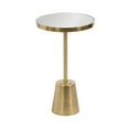 thumbnail image 5 of Kate and Laurel Tira Elegant Round Mirrored Side Table, 14 x 14 x 24, Gold, Modern Glam Circle End Table for Use as Bedroom Nightstand or Living Room Plant Stand Table, 5 of 9