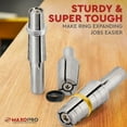 thumbnail image 3 of Expanding Ring Mandrel with Hex Allen Key – Large Premium Stainless Steel Expanding Lathe Mandrel – Heavy Duty Ring Shaper Tool for Ring Turning and Ring Making - Ring Sizes(11-14) - by MaxoPro, 3 of 7