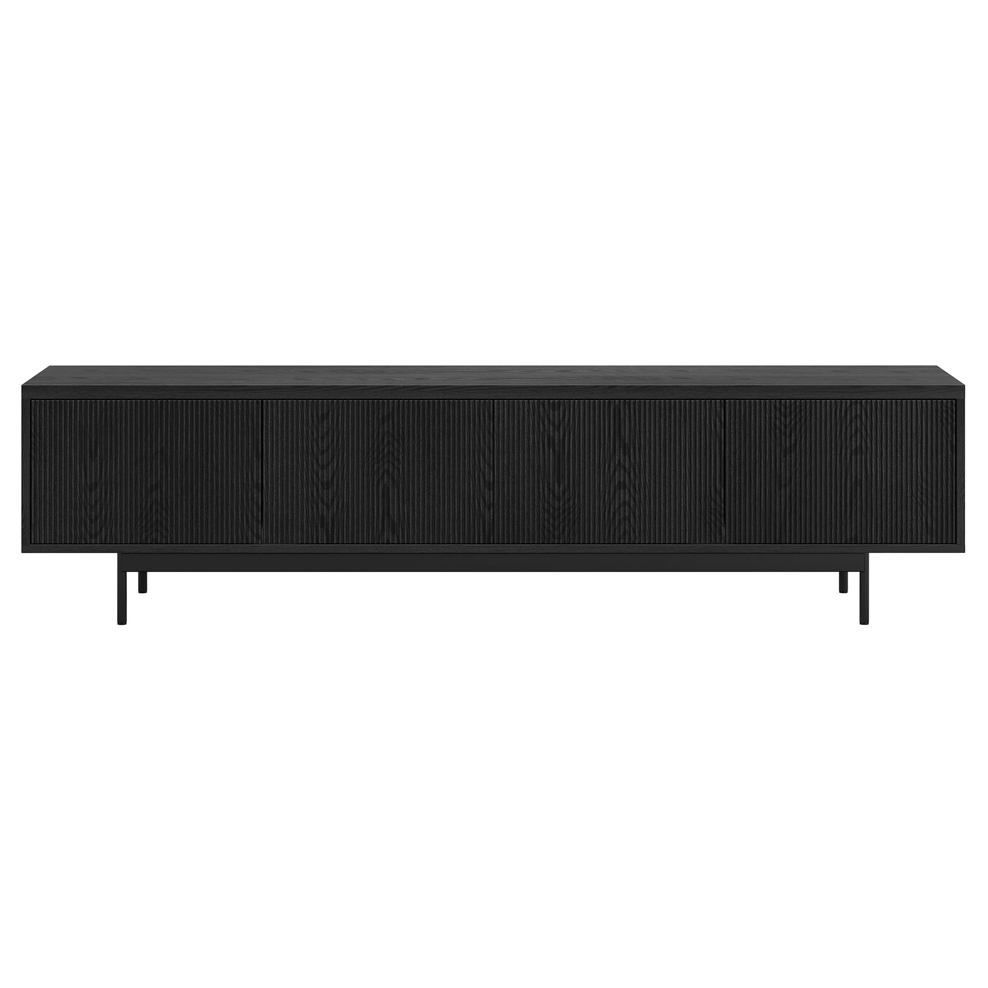 Whitman Rectangular TV Stand for TV's up to 85" in Black Grain
