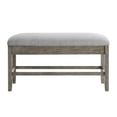 thumbnail image 3 of Pemberly Row Transitional Gray Driftwood Storage Counter Bench, 3 of 5