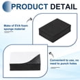 thumbnail image 3 of Single Sided Speaker Isolation Pads, 70mmx50mmx20mm Square Black Non Slip EVA Acoustic Foam Pads Feet Anti-Vibration Base for Decks Speaker Subwoofer HiFi Sound System, Pack of 32, 3 of 5