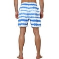 thumbnail image 3 of NOMADIC NOOK Men's Tie-dyed Pattern Elastic Waist Summer Swimming Shorts 2 Pack, 3 of 5