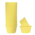 thumbnail image 1 of Moldes para Magdalenas de Papel Unique Bargains 50pcs 3.5oz Tamaño Estándar amarillo, 1 of 6