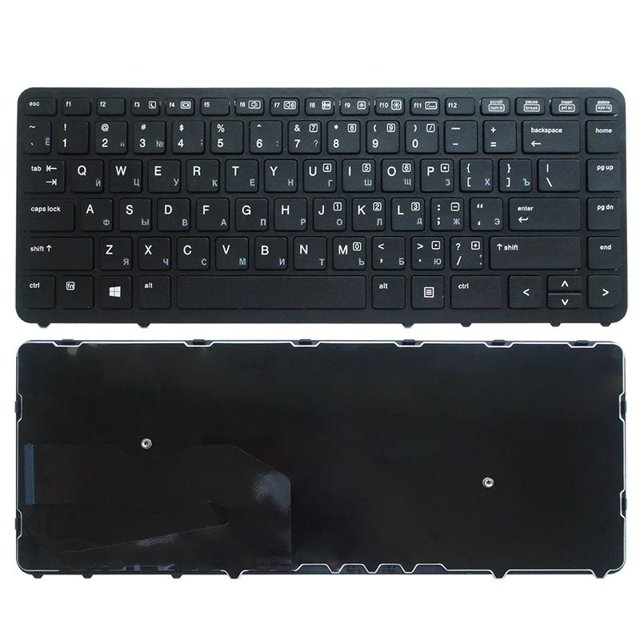 Clavier d'Ordinateur Portable Anglais pour HP EliteBook 840 845 850 G1/G2 740 G1/G2 745 750 G1/G2 ZBook 14 G1/G2 15U G1/G2 RU Sans Rétroéclairage