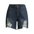 thumbnail image 3 of Sofia Jeans Women's Lila Mid Rise Destructed Short, 3 of 7