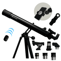 TourStar Pro 80AZ Refractor Telescope for Adults and holiday – 80mm aperture 900mm Focal Length Telescope -  Bonus Smartphone Adapter and remote shutter