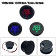 thumbnail image 4 of New Digital Voltmeter LED Voltmeter Measuring Instrument Round Voltmeter 4V-100V Start DC Digital Display Voltmeter, 4 of 10