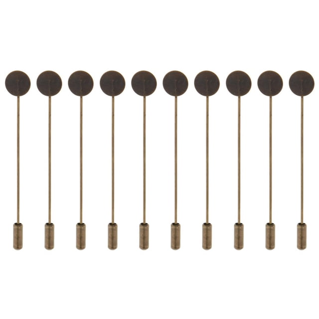 Paquete de 10 Piezas Alfiler Palo Pin de Cobre Sunnimix Bronce 7.2cm
