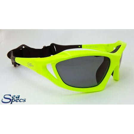 seaspecs extreme sports sunglasses stealth neon green