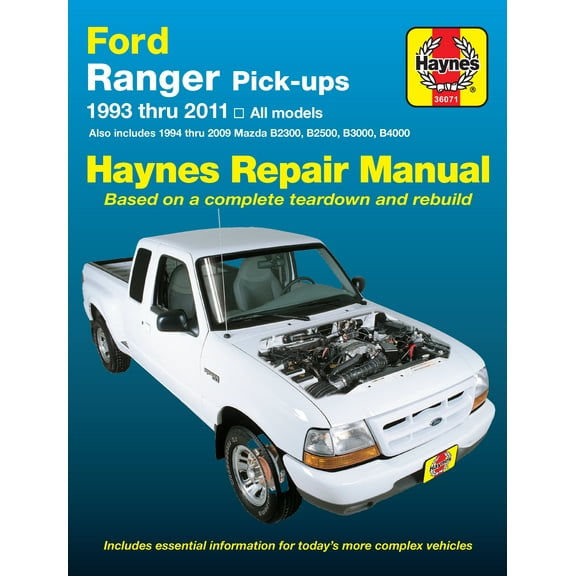 Ford Ranger (93-11) & Mazda B2300/B2500/B3000/B4000 (94-09) Haynes Repair Manual ^