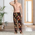 thumbnail image 6 of Lsque Colorful Tulips Print Men's Pajama Pants, Lounge Pant - Comfortable Home Wear,Elastic Waistband, Stylish Design-Large, 6 of 9
