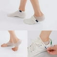 thumbnail image 3 of HUGFEGWE Silicone Height Increase Insole Invisible Heel Lift Soft Pads Silicone Gel Inserts Socks, Half Heel Socks Heel Protector Breathable Suitable for Men Women(2cm) CJB91-102228, 3 of 9