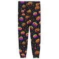 thumbnail image 5 of Men's Halloween Jogger Pajama Pants, Drawstring Two Pocket Printed Cuffed Lounge Sleep Trousers Nightwear Slacks, Purple, L, 5 of 7