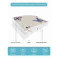 thumbnail image 4 of Twin XL Quilt Bedding Set, Purple Flowers Reversible Summer Quilt 3 Pieces, Butterfly Spring Floral Rustic Farmhouse Lightweight Bedspreads Coverlets with 2 Pillow Shams for All Seasons, 4 of 5