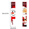 thumbnail image 5 of Pancartas navideñas para puertas, letrero navideño para porche, letrero decorativo para colgar de bienvenida, decoraciones para interiores y exteriores de Año Nuevo, 180x30cm, estilo 3, 5 of 5