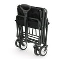 thumbnail image 7 of Wagon Cart Foldable Utility Wagon Shop Cart Collapsible Wheels Garden Cart Grocery Wagon for Shopping Park Picnic, Camping, Black, 7 of 7