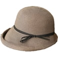 thumbnail image 5 of CoCopeaunts Sunshade Straw Bucket Hat for Women Summer Retro Foldable Basin Cap Literary Fisherman Hat Casual Sun Cap Bow Belt, 5 of 8