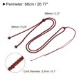 thumbnail image 2 of Unique Bargains Jade Rope Nylon Cord Necklace Holder Strings Emerald Rope, Light Brown 10 Pack, 2 of 6