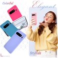 thumbnail image 2 of KOMI for Google Pixel 8 Pro Case, Silicone Phone Case with 2 Screen Protector, Soft Anti-Scratch Microfiber Lining, Full Body Shockproof Slim Cover Support Wireless Charging, Rose Pink, 2 of 5