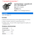 thumbnail image 2 of Cowl Panel Retainer - Compatible with 2013 - 2019 Cadillac XTS 2014 2015 2016 2017 2018, 2 of 2