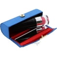 thumbnail image 3 of Motique Accessories Solid Satin Ladies Lipstick Case with Mirror Purse Holder Set of 2-Royal/Black, 3 of 4