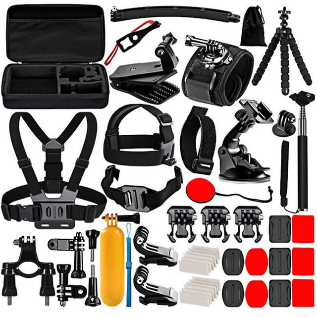 Kit de accesorios para cámara de acción 50 en 1 mejorado compatible con GoPro 9 8 7 Series, Small Ant 4k Series, Shangou Series, Xiaomi Xtu Xiaotu S2, Ista 360