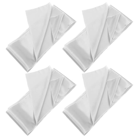 Milisten 4-Piece Elegant Table Runner Set for Wedding, Dining Room, and Home Party Decoration Linen